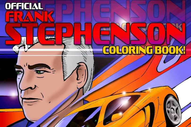 One of the most iconic and influential designers of all time, Frank Stephenson, launches official colouring book