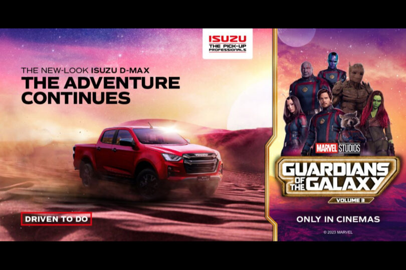 Isuzu UK celebrates the release of Marvel Studios’ “Guardians of the Galaxy Vol. 3”, the new action-adventure film