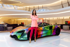 McLaren Automotive unveils the McLaren Artura Art Car in collaboration with British artist Nat Bowen