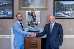 The Royal Automobile Club presents Segrave Trophy to Pikes Peak winner Robin Shute