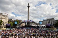 Sir Simon Rattle conducts BMW CLASSICS 2023. A free summer open-air concert in Trafalgar Square by the London