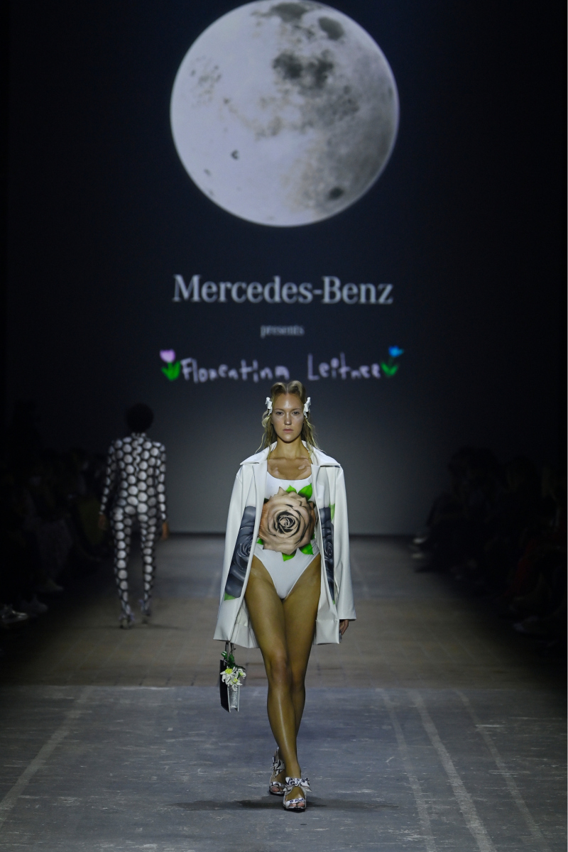Florentina Leitner is presenting at MBFW Berlin as a new Mercedes-Benz Fashion talent