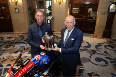 Paul Denning Managing Director of Crescent Yamaha with Ben Cussons