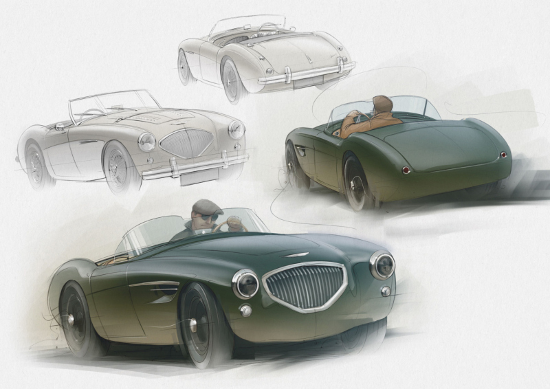 Stefan Marjoram distinguishes Healey by Caton design enhancements in new visual artist animation